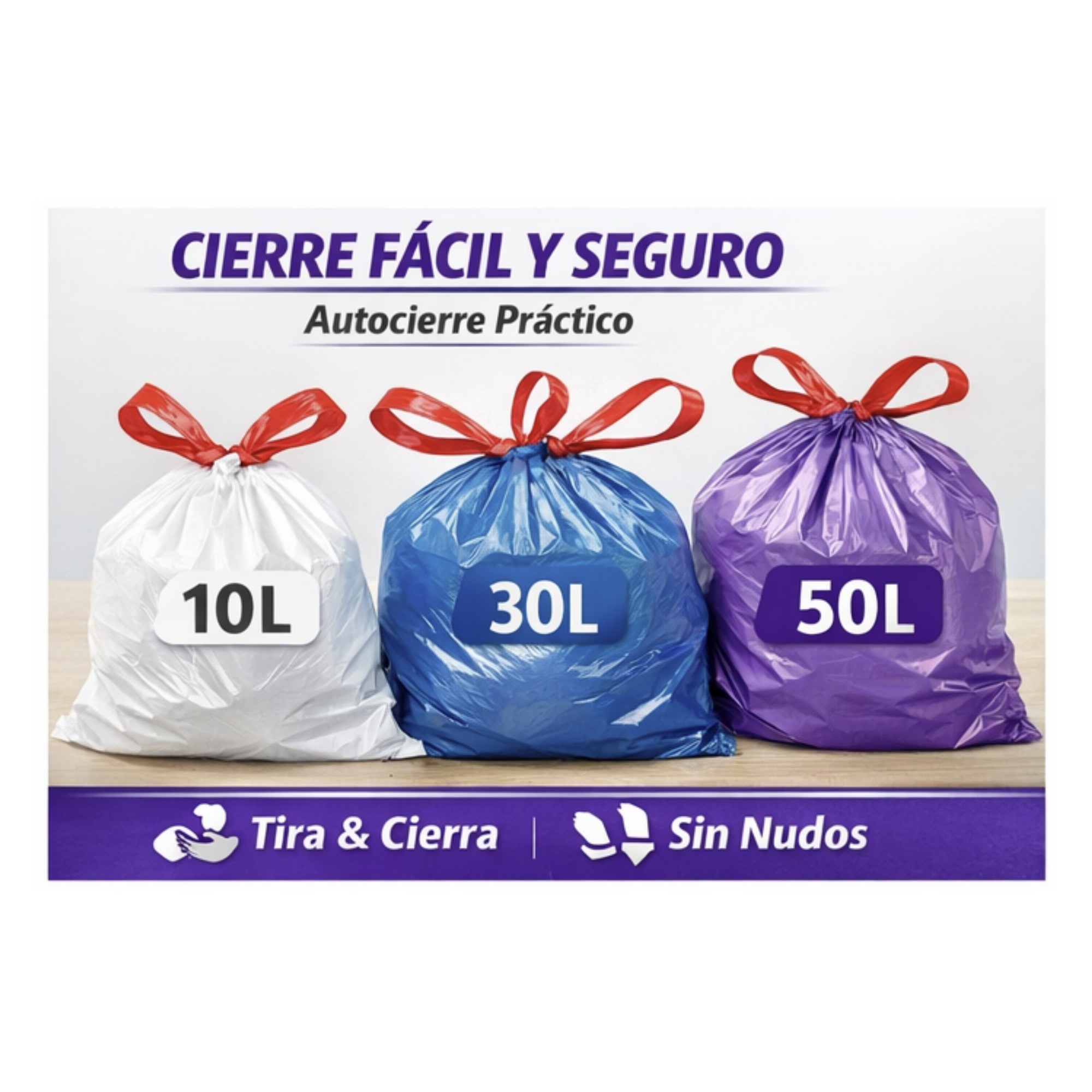 FAST ROLL Auto Close Trash Bags